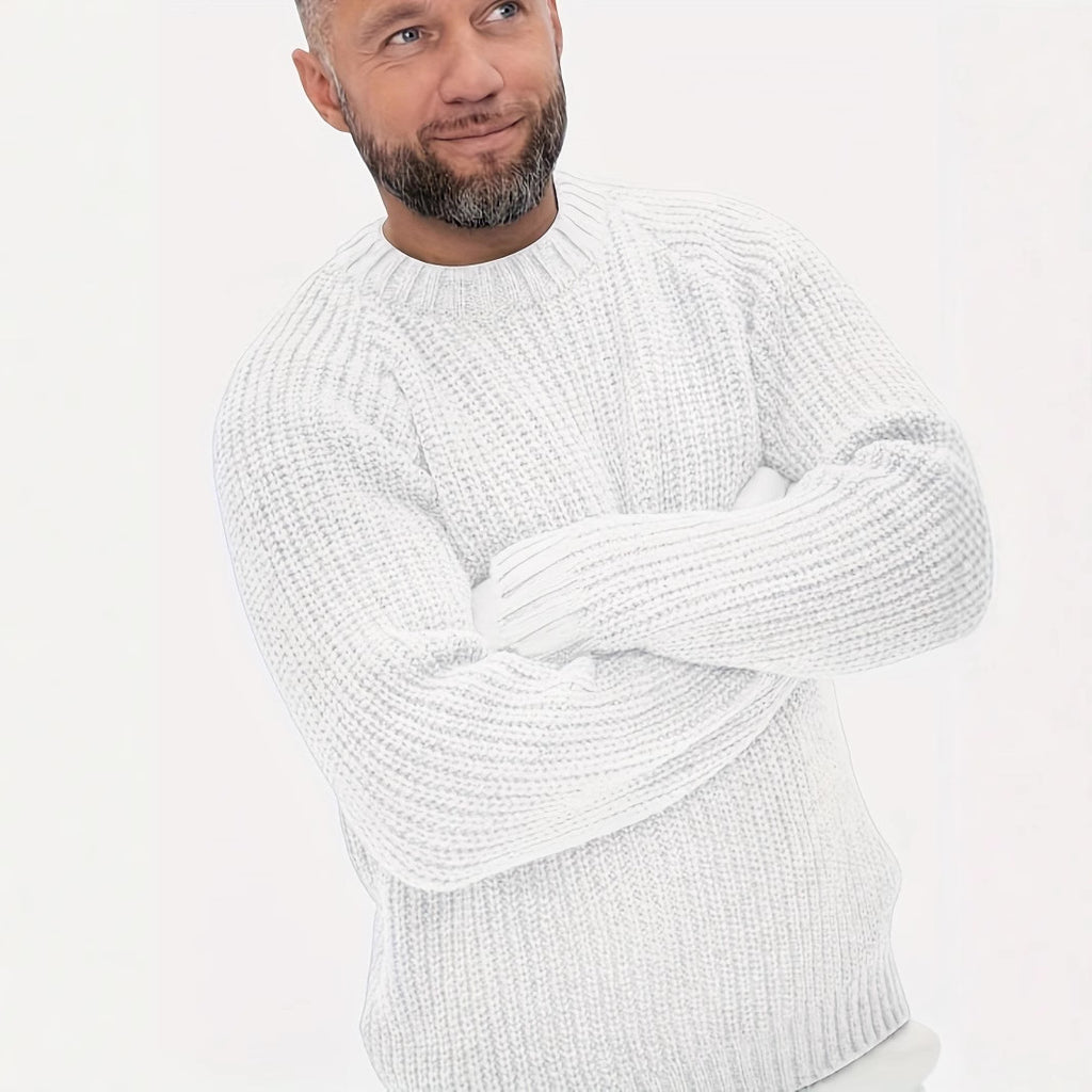 Loose Daily Casual Round Neck Men's Pullover sweater