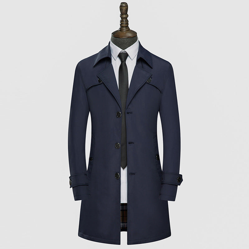 Slim handsome trench coat men