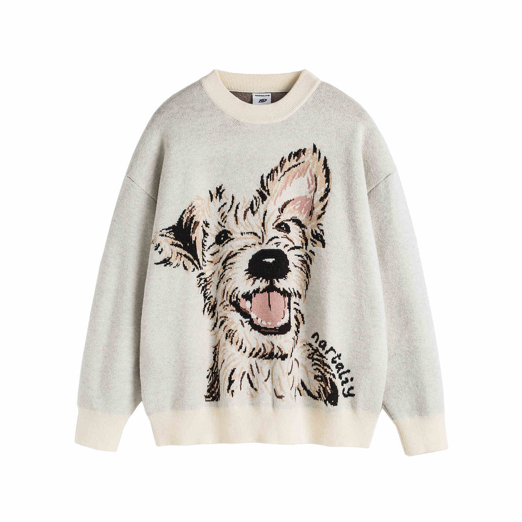 Puppy Sweater Couple Loose And Idle Knitwear sweater