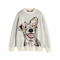 Puppy Sweater Couple Loose And Idle Knitwear sweater