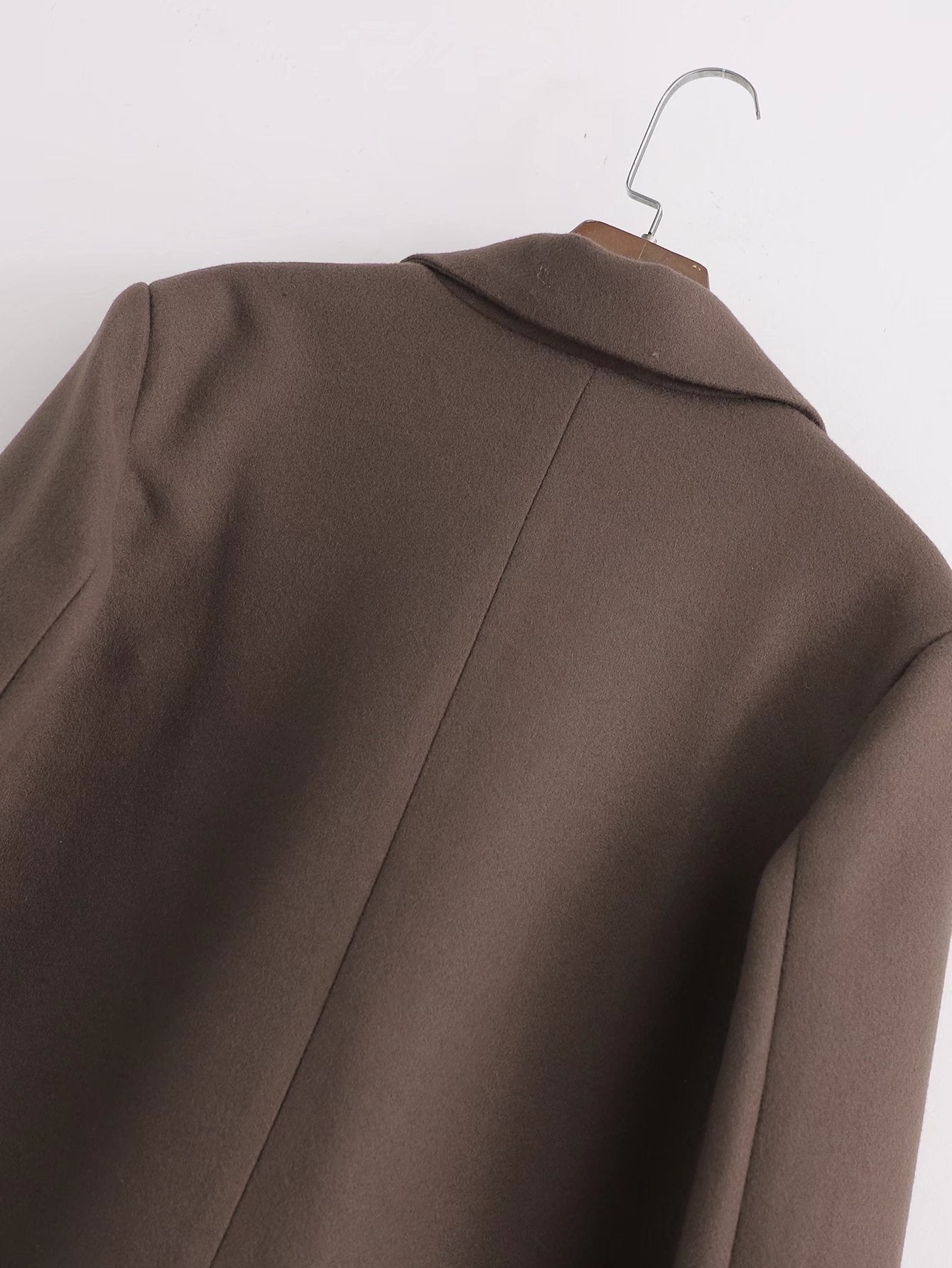 Retro Lapel Double Breasted Temperament Loose Jacket