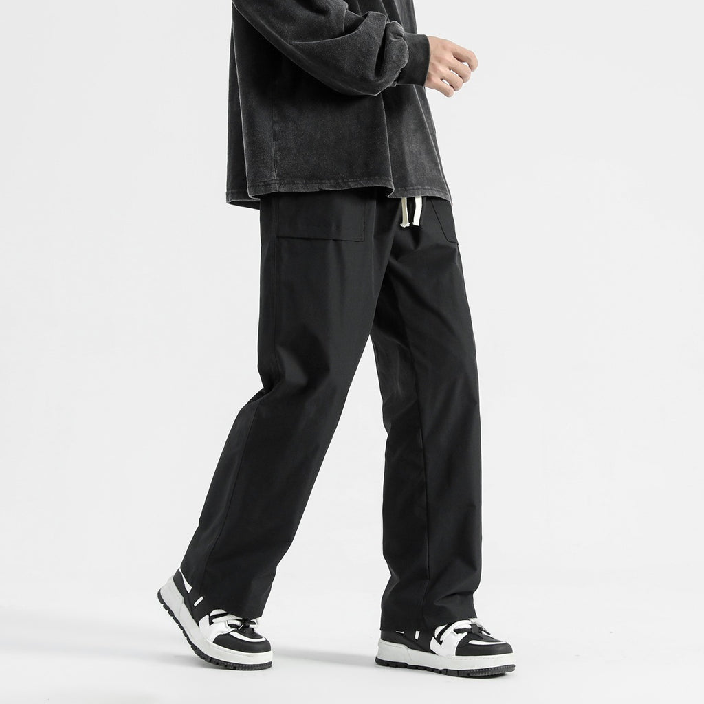 Sports Baggy Straight Trousers Men