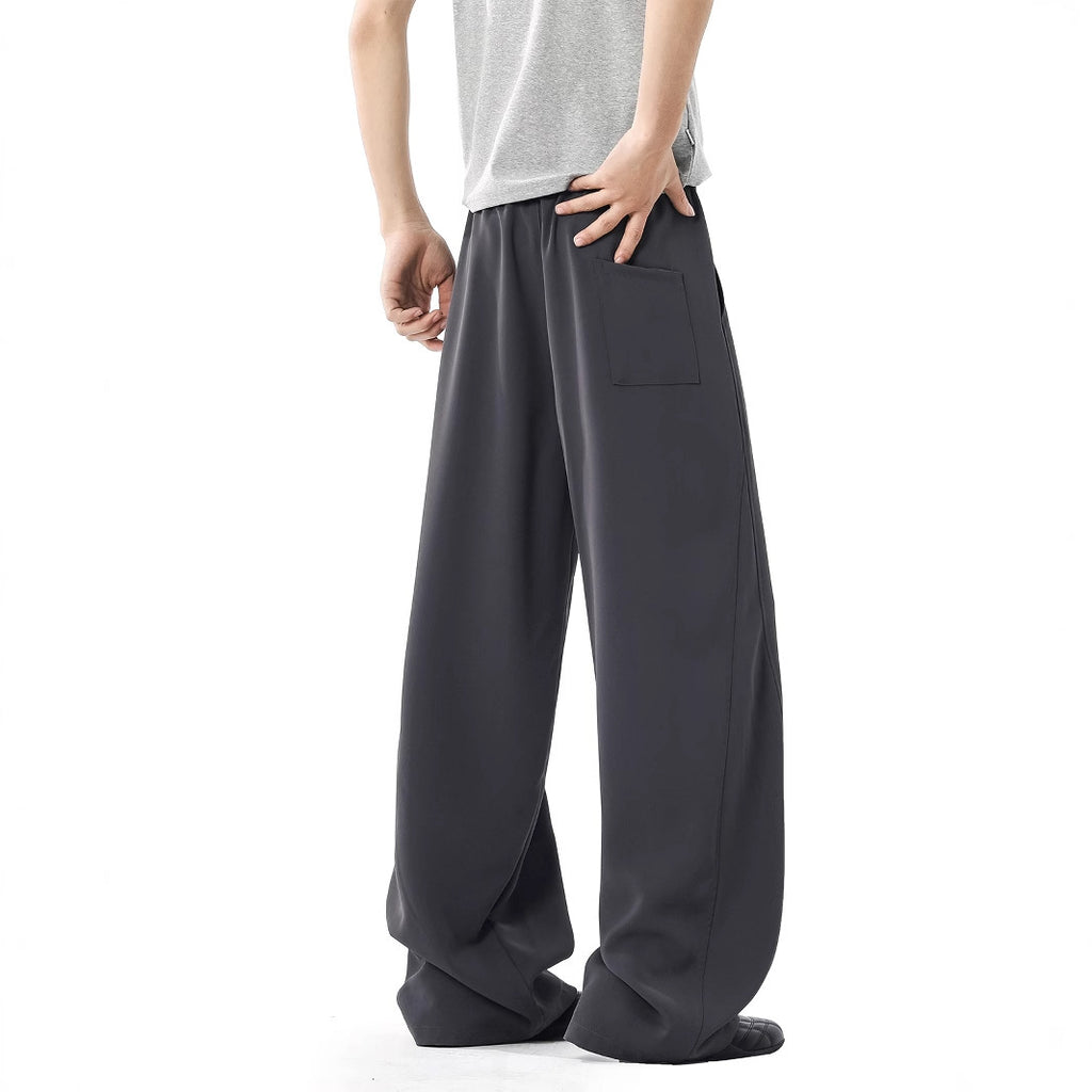 Men's Spring And Summer Stitching Draping Casual Suit Pants