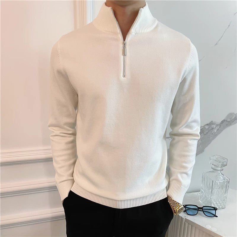 Men's Solid Color Knitwear Sweater