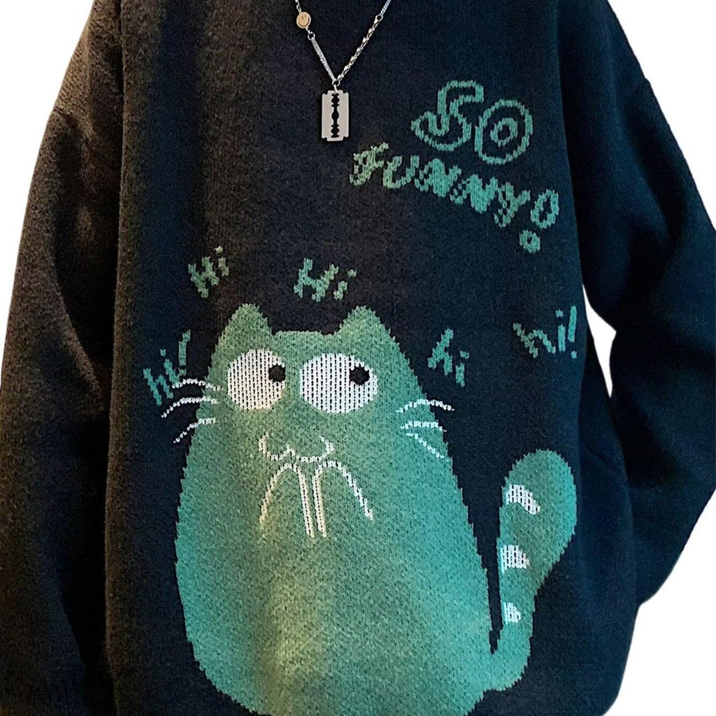 Autumn And Winter Wild Loose And Idle Knitwear sweater