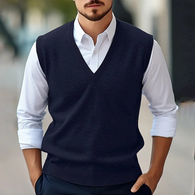 Men's Sleeveless Sweater Vest