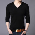 Men's Casual V-neck Thin Base Long Sleeve sweater