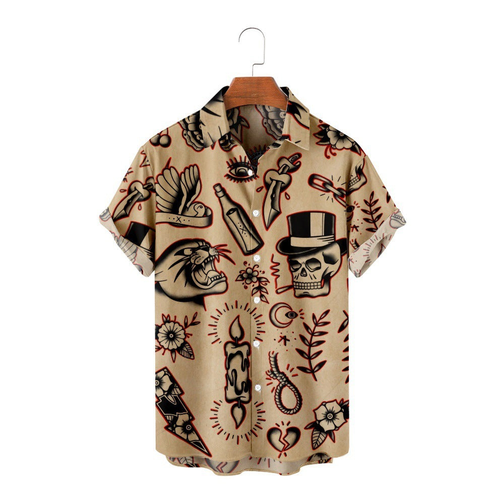 leisure Vacation Short Sleeve Hawaii Beach Shirt