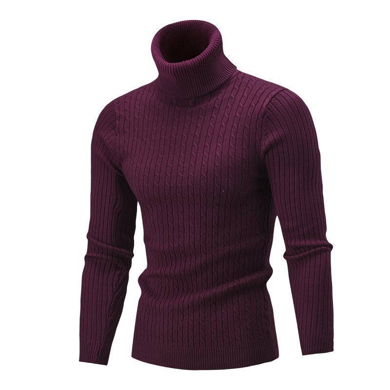 Men's Turtleneck Long Sleeve Sweater