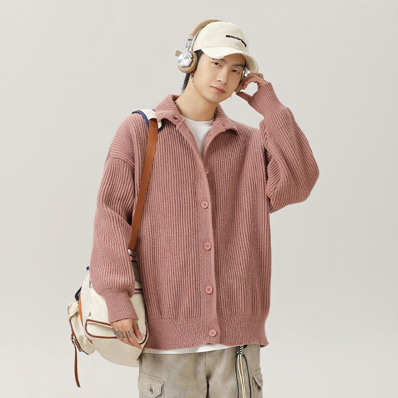 Japanese-style Retro Turtleneck Cardigan Sweater