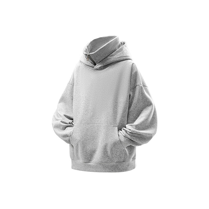 Men's Women's Hoodie Cotton Baggy Coat