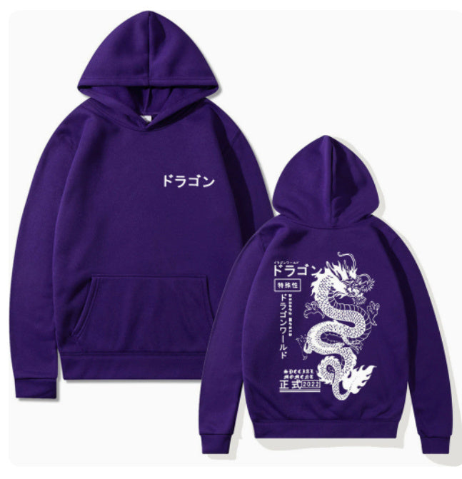 Printed Dark Style Hoodie