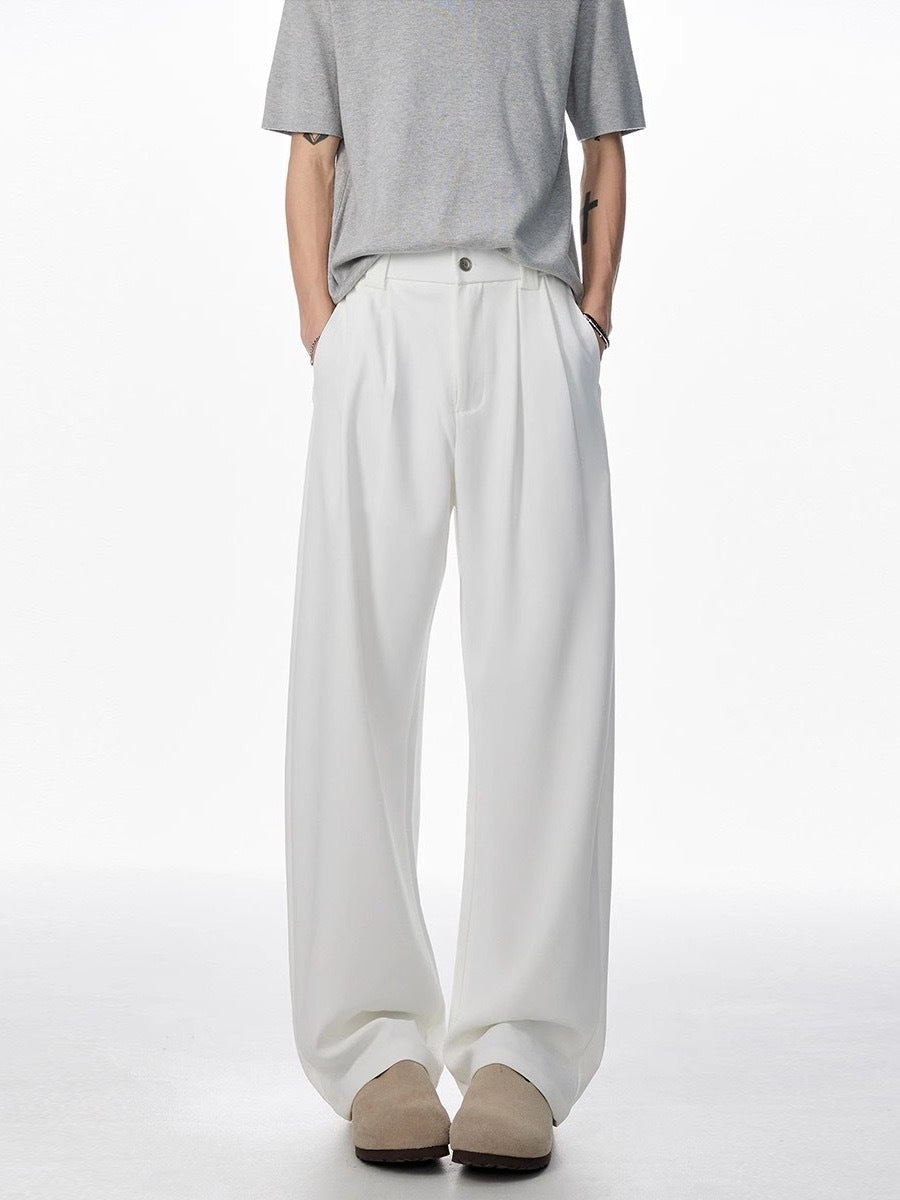 Personality Drape Ice Silk Leggings Men