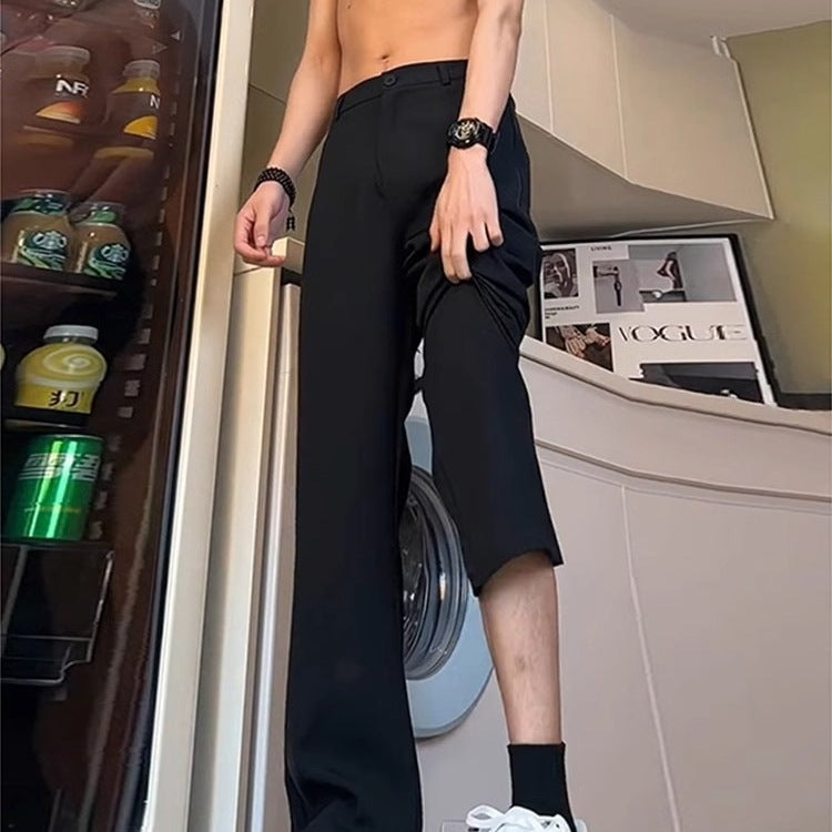 High-grade Black Weila Anti-wrinkle Suit Pants