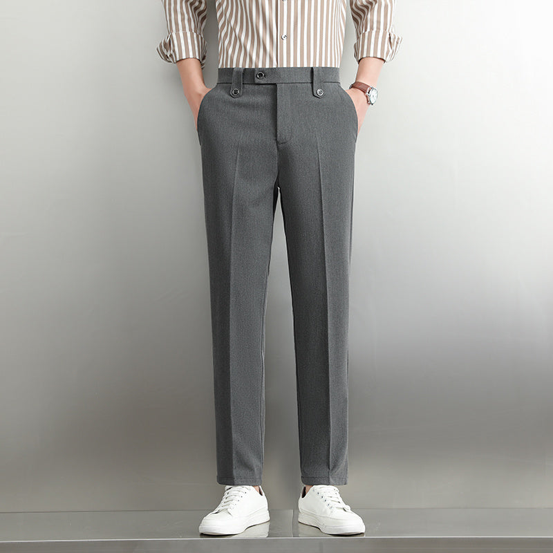 Men's Loose Straight Business Trousers