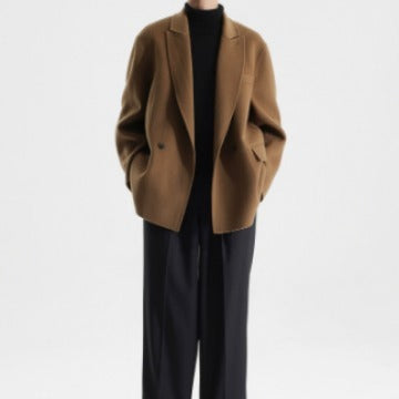 Double-faced Woolen Suit Wool Coat For Men