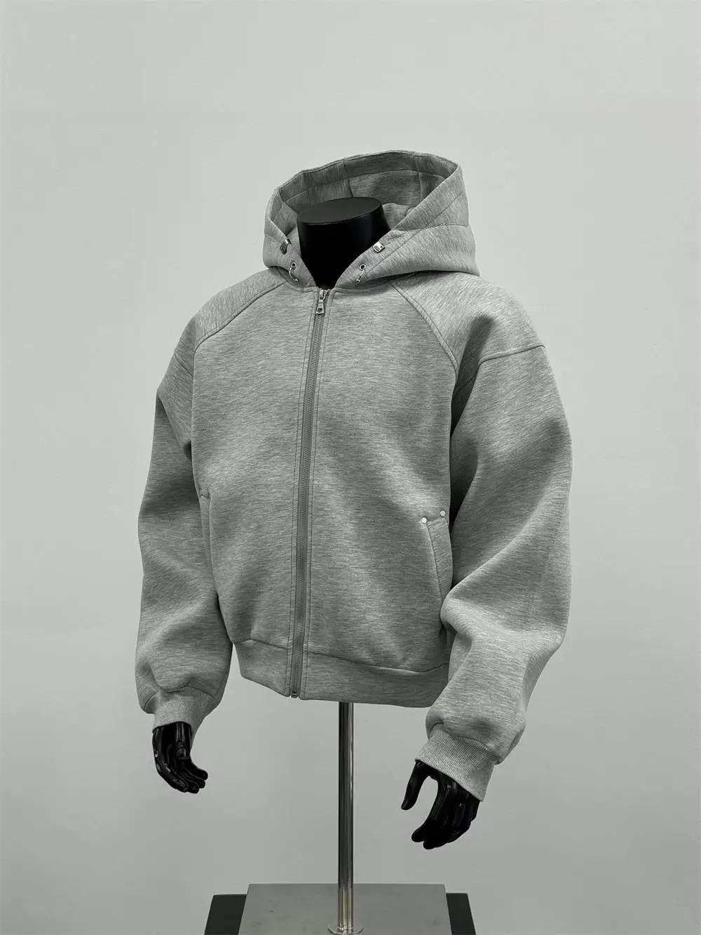 Winter Loose Retro Zipper Cardigan Sweater men