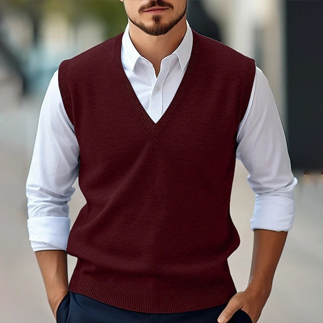 Men's Sleeveless Sweater Vest