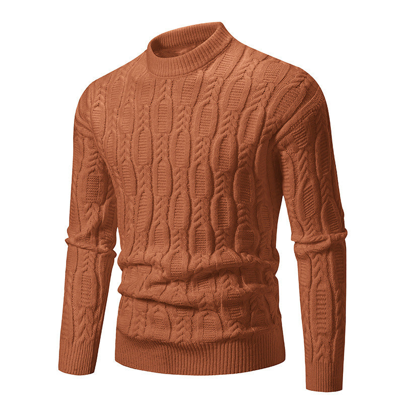 Men's Warm Casual Round Neck Sweater