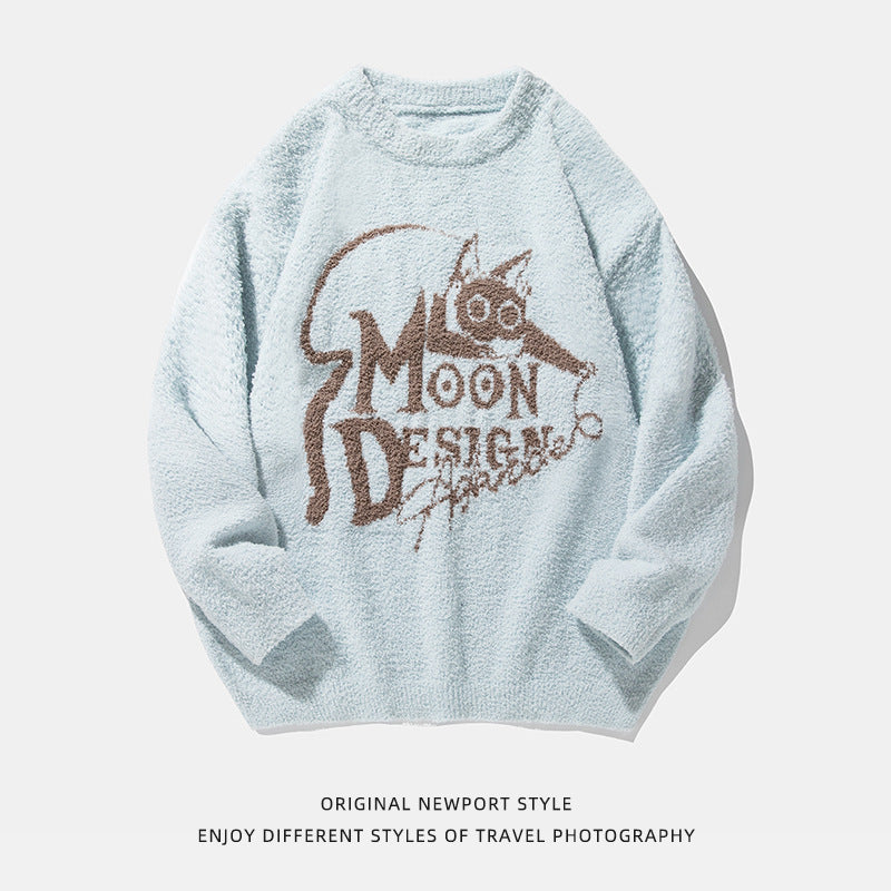 Couple Loose Pullover American Sweater