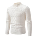 Men's Twisted Round Neck Pullover Leisure Sweater