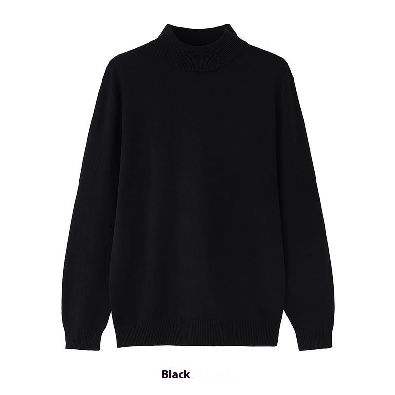 Long Sleeve Inner Wear Mock Neck Sweater Men