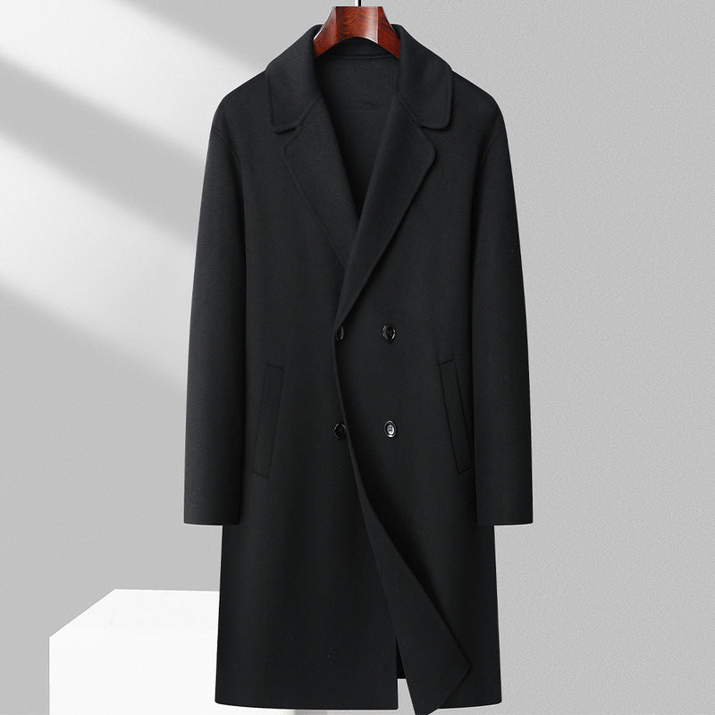 Winter Double-sided Woolen Coat Men