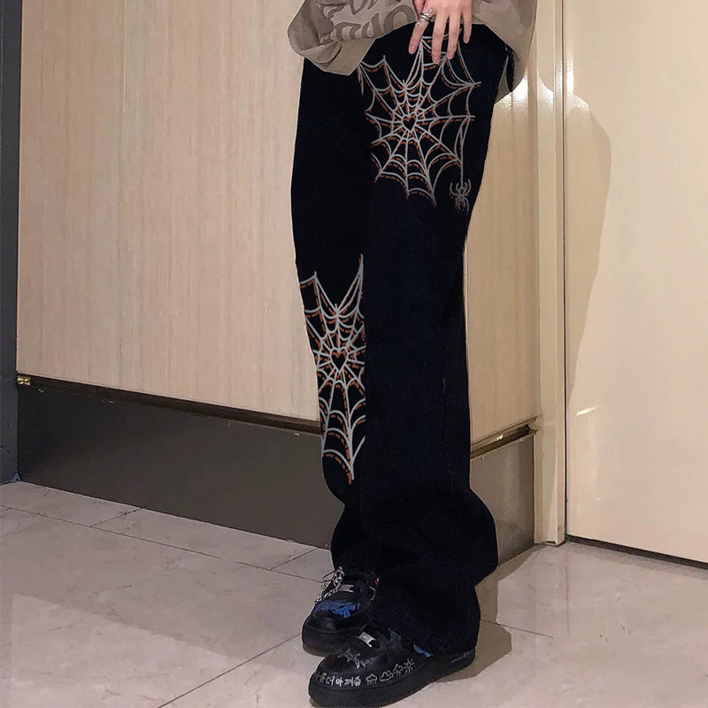 Cobweb Washed Old Jeans Men