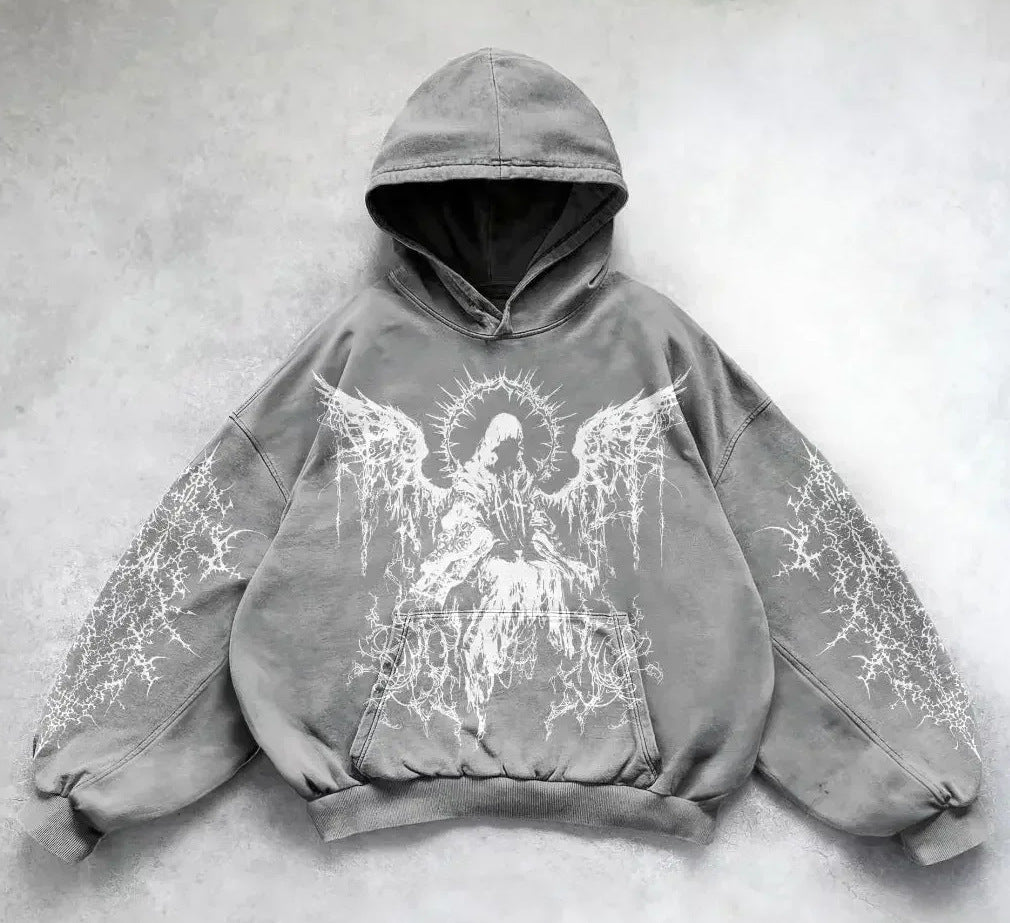 Printed Casual hip hop street Hoodie