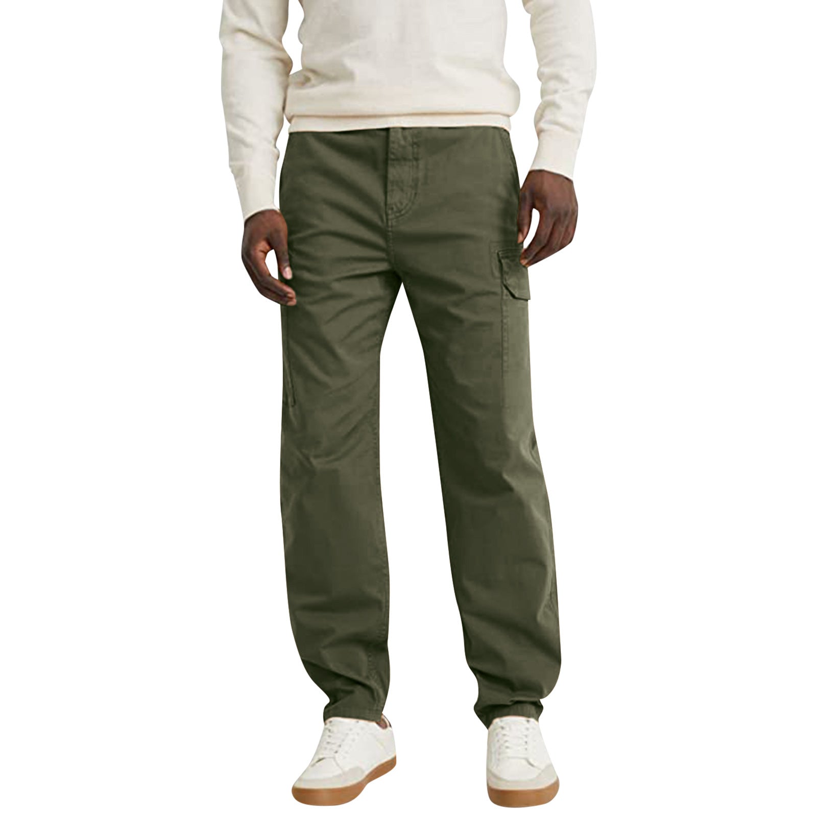 Straight Loose Cargo Pants For Men