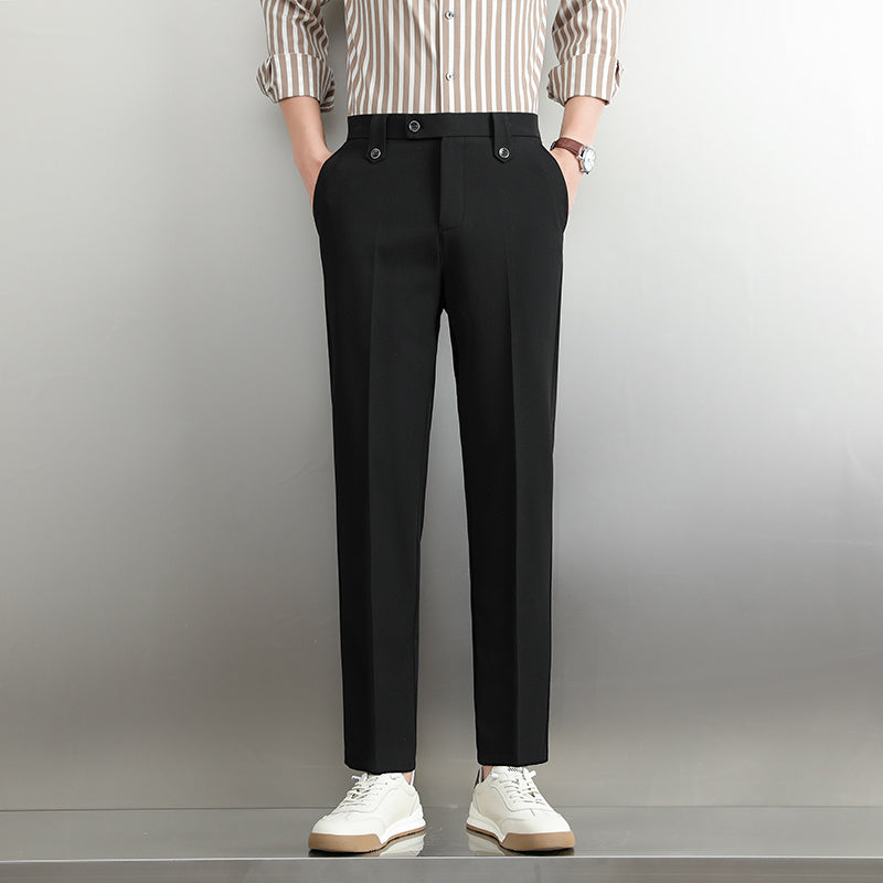Men's Loose Straight Business Trousers