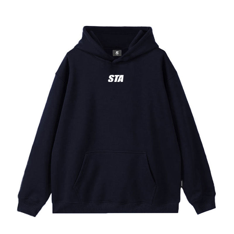 Small Letter Printed Hoodie Men
