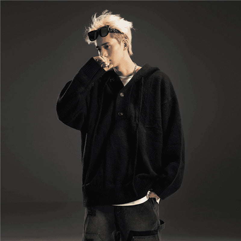 Idle Style Solid Color Hooded Sweater