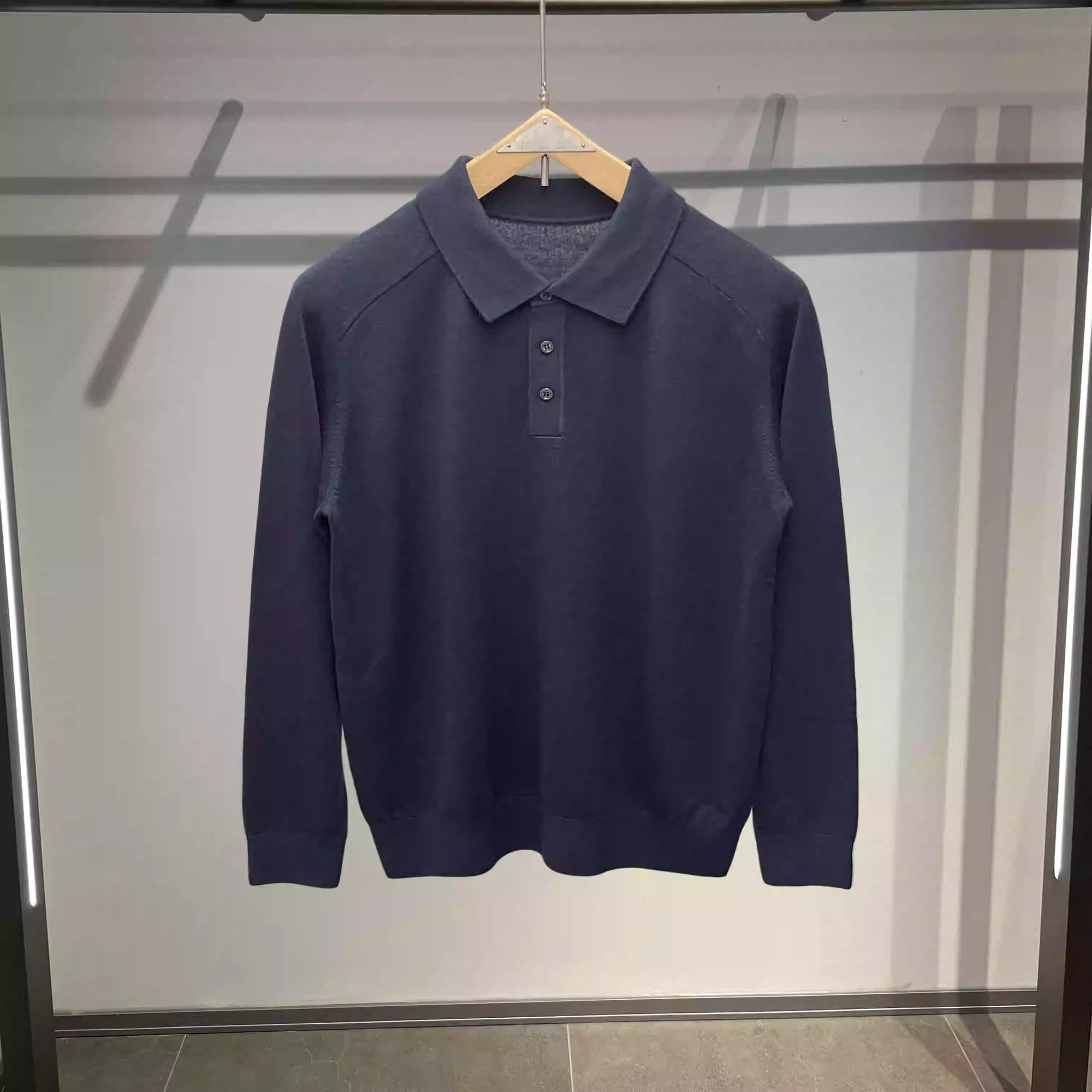 Men's Long-sleeved Lapel Comfortable Sweater