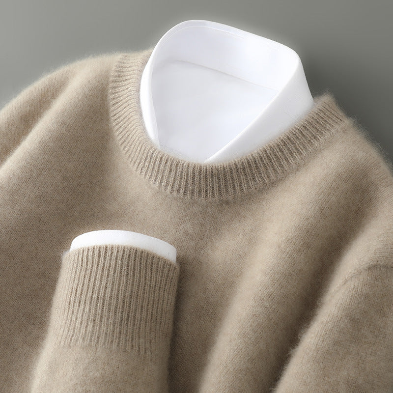 Men's Half-high Collar Thickened Loose Pullover sweater