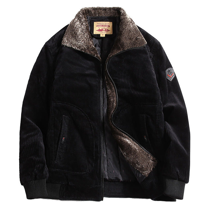 Corduroy Men's Warm Cotton Coat