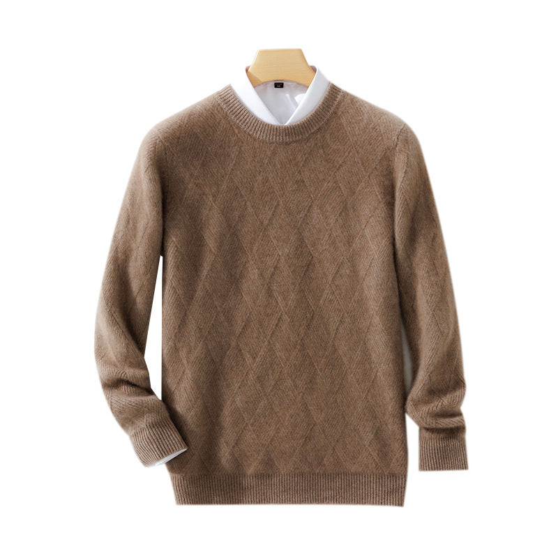 Loose Round Neck Casual Thickening Knitted Bottoming sweater