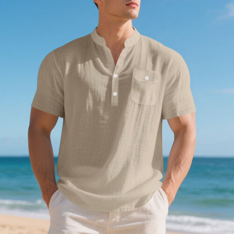 Summer American Linen Men's shirt