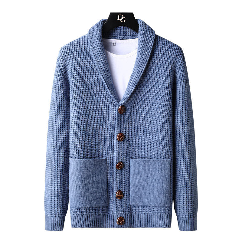 Lapel Button Cardigan Sweater
