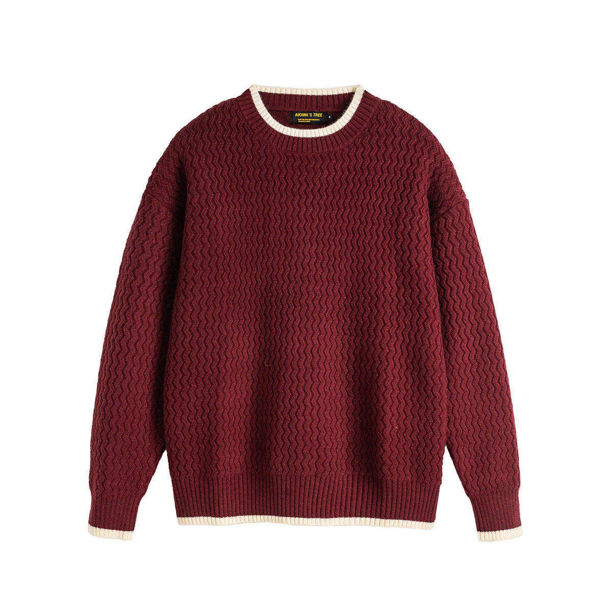 Color-block Crew Neck Sweater Men