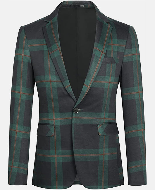 Spring Striped Suit Jacket