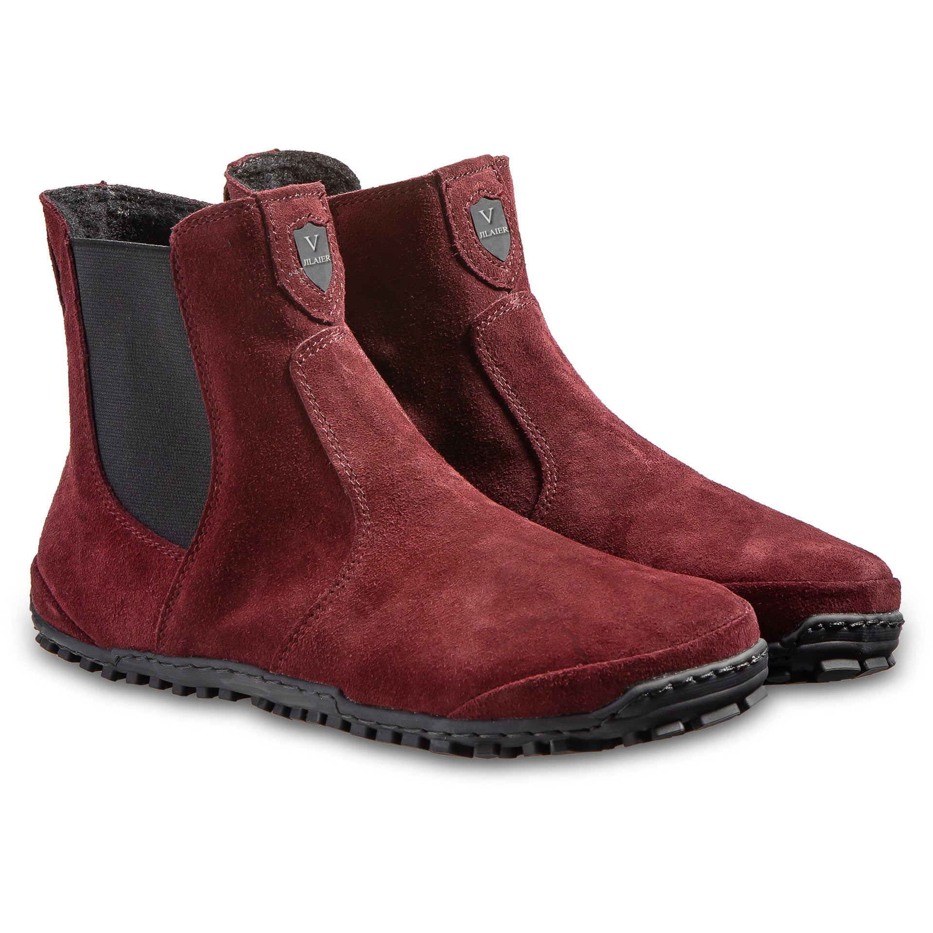 Men And Women Wear Round Toe Color-blocking Single Boots