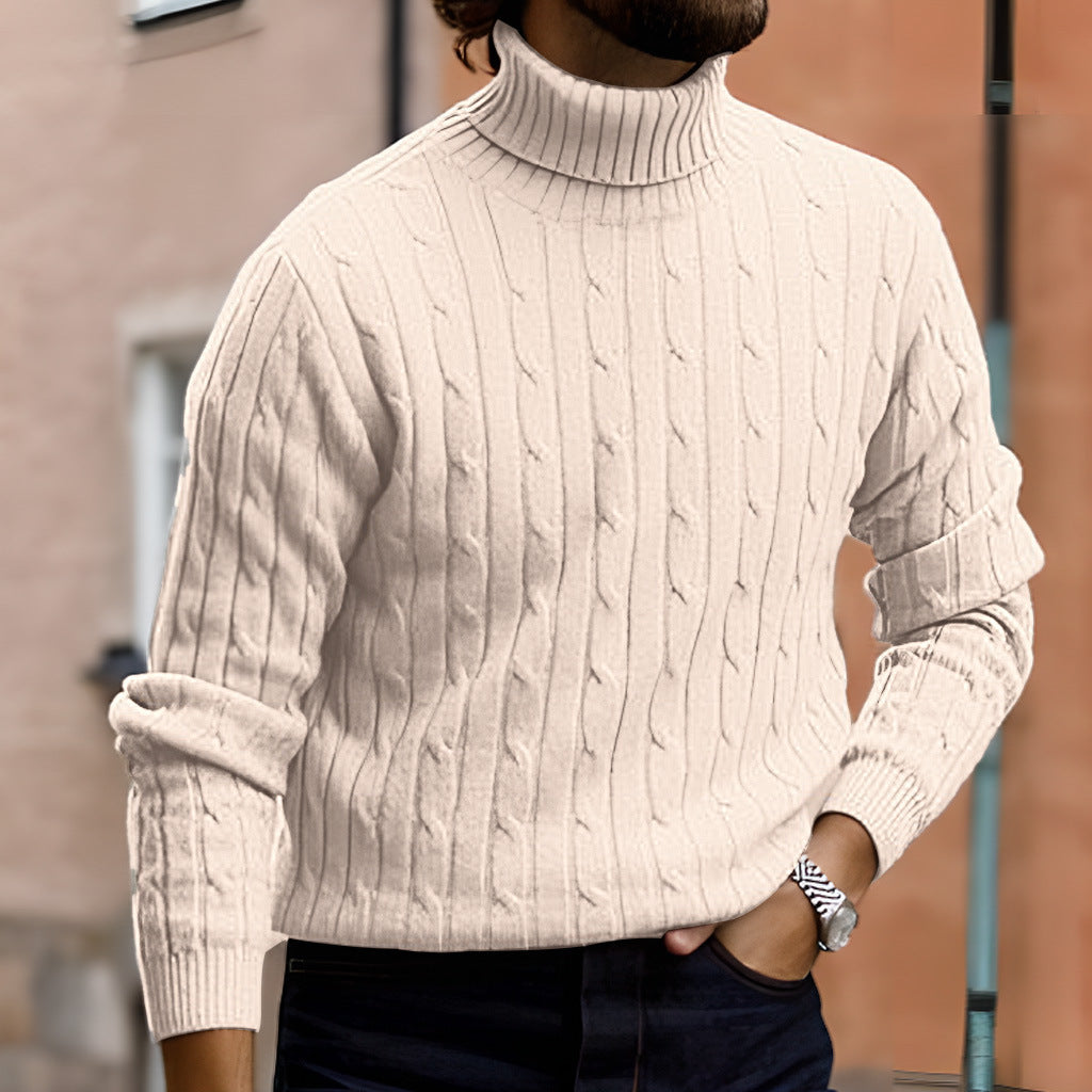 Men's Turtleneck Long Sleeve Sweater