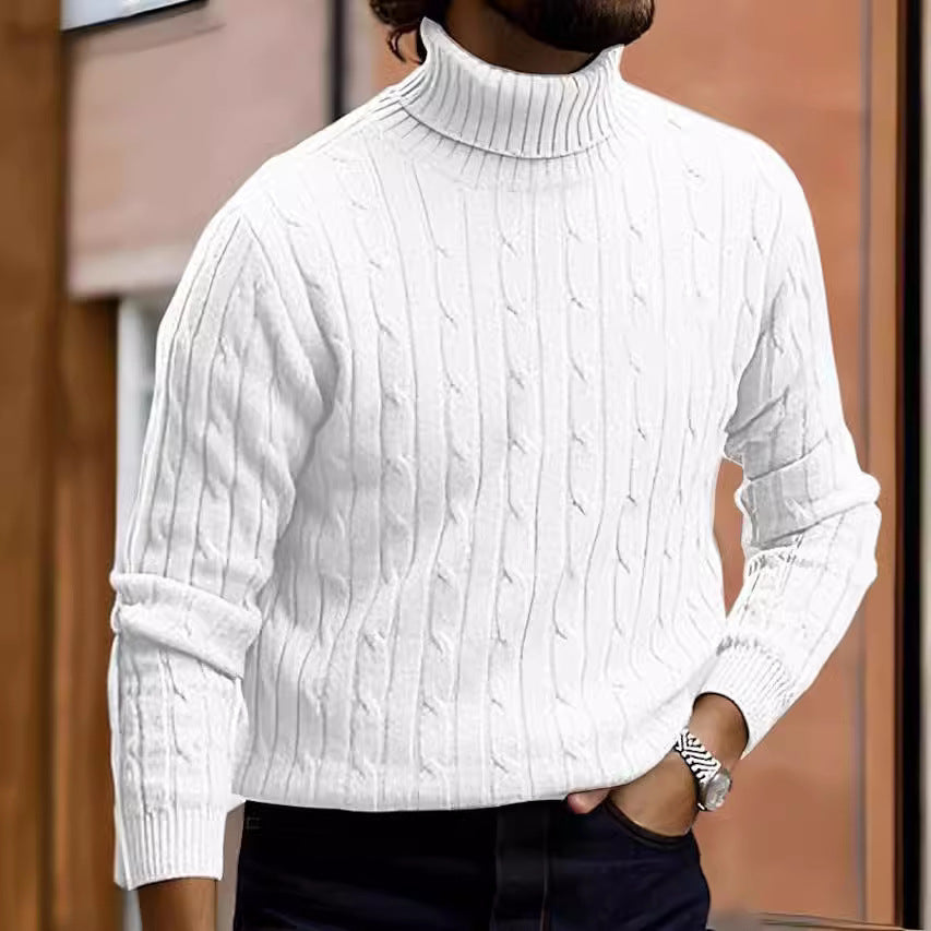 Men's Turtleneck Long Sleeve Sweater