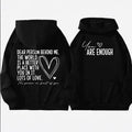 Spring And Autumn Casual Love Letter Loose Men's And Women's Hoodie