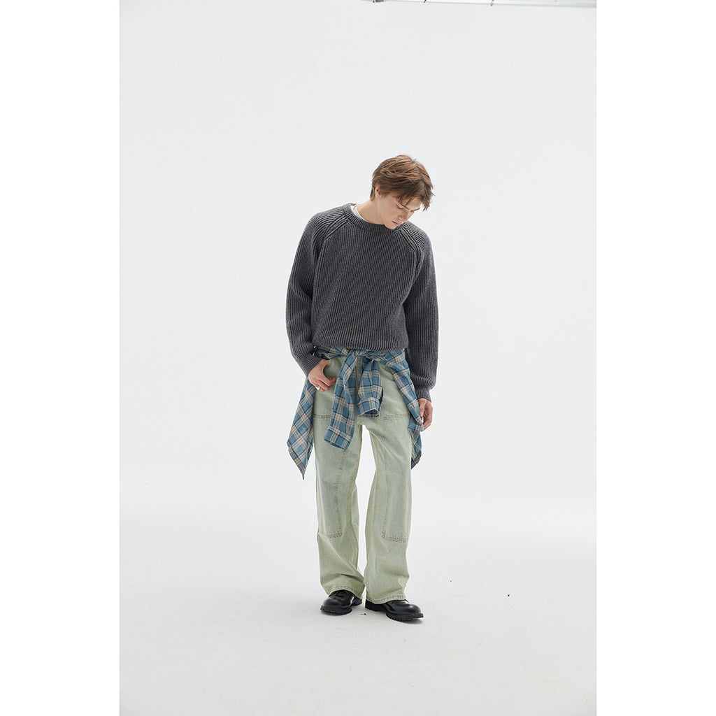 Retro Brocade Sweater Men