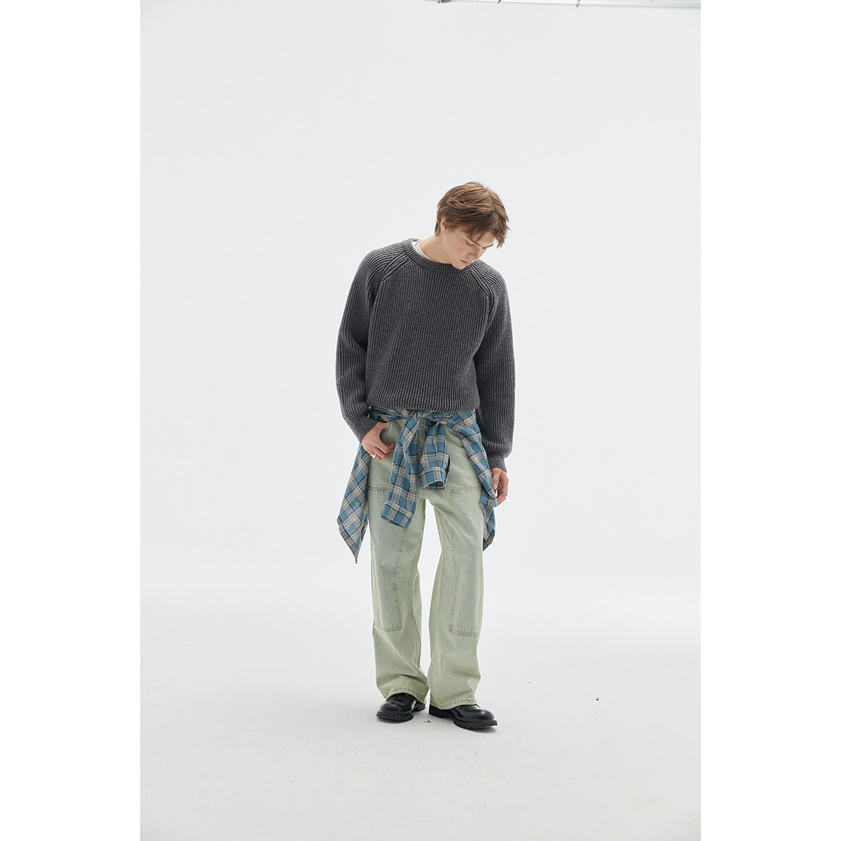 Retro Brocade Sweater Men