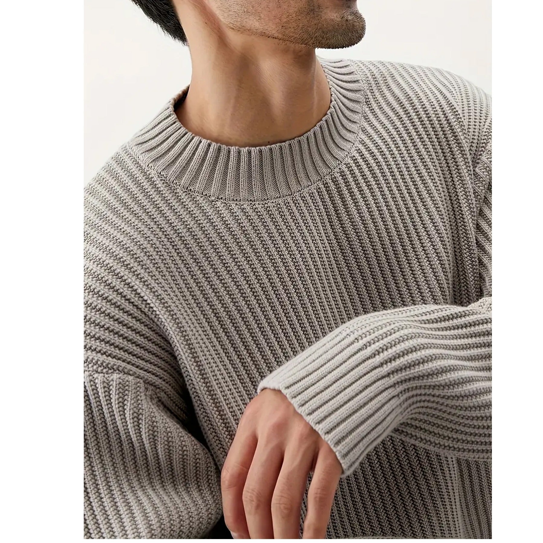 Ins Round Neck Korean Style Sweater Men