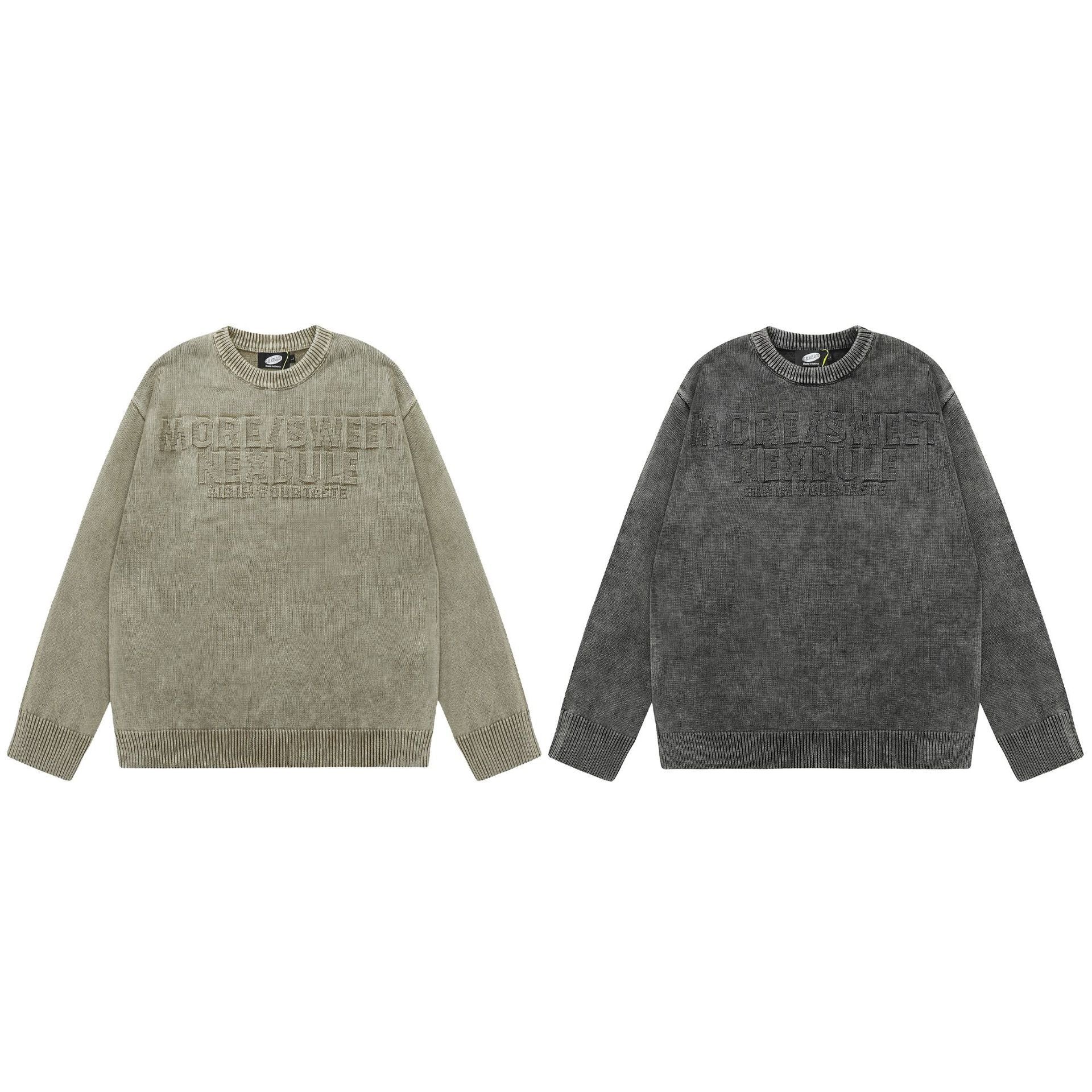 Retro Brocade Thickened Knitting Sweater