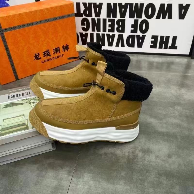 High-top Platform Men's Genuine Leather Shoes